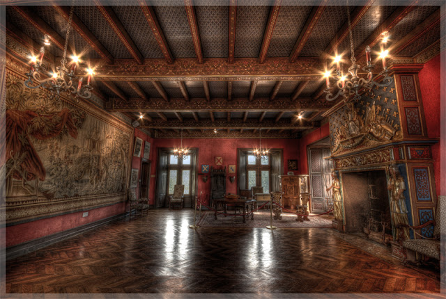 photo hdr chateau, salle, auvergne, fabien monteil